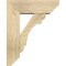 Ekena Millwork Olympic Slat Rough Sawn Bracket w/ Offset Brace, Douglas Fir, 6"W x 16"D x 20"H BKT0604X16X20OLY06RDF - alternate 3